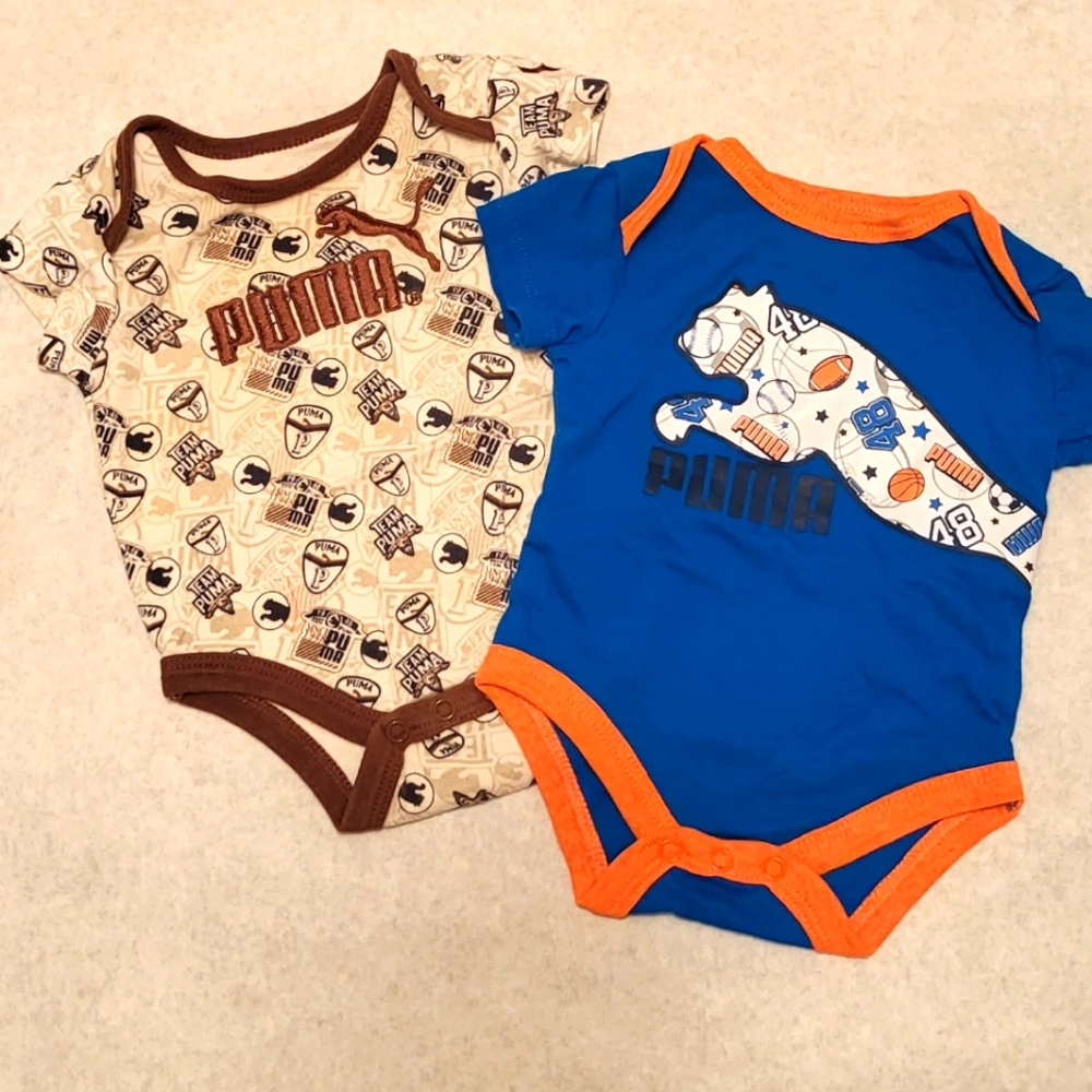Two Puma onesies/bodysuits
